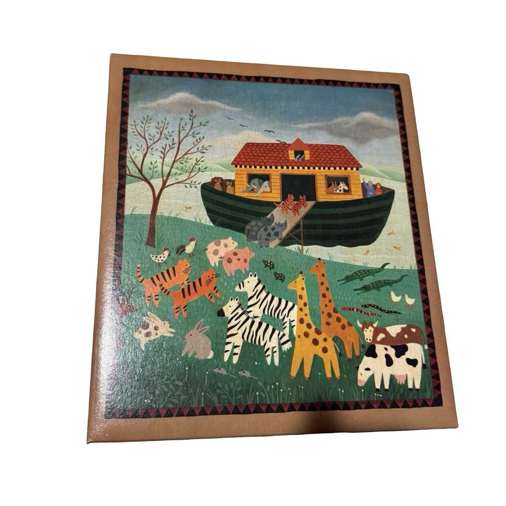 New Hallmark Baby Scrapbook Photo Album Noah’s Ark W/ Animals 12x12 pages Gift